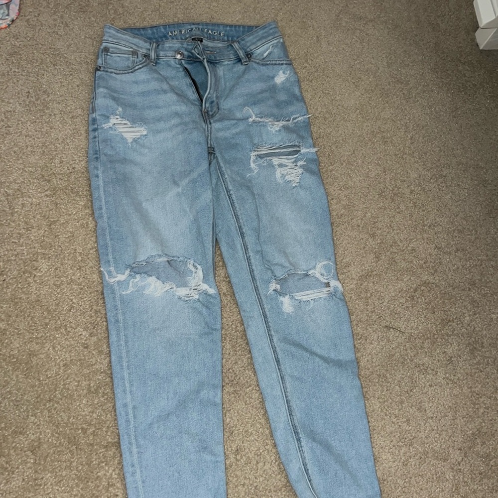 American eagle jeans light wash size 0 short